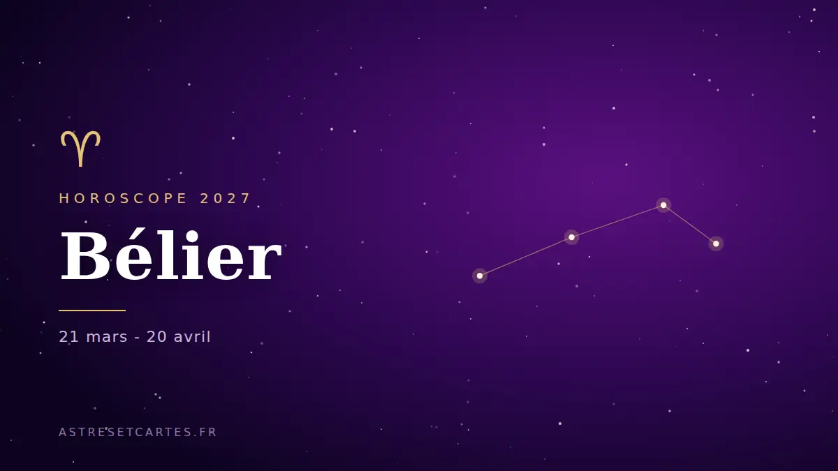Horoscope 2027 du Bélier : la constellation du Bélier sur un ciel étoilé